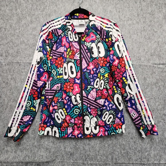 adidas Original Hattie Stewart Superstar SST Track Jacket Womens Medium Full Zip - Picture 3 of 11